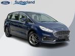 Ford S-Max 2.5 FHEV Titanium 190pk | Panoramadak | Trekhaak, Auto's, Ford, Euro 6, Blauw, Origineel Nederlands, Hybride Elektrisch/Benzine
