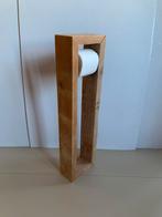 Steigerhouten robuuste wc rol houder, 70x18,5x9cm, Huis en Inrichting, Woonaccessoires | Zuilen en Pilaren, Ophalen of Verzenden
