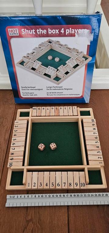 Shut the box- 4 personen- netjes- Hot Games-,Verzend ook. beschikbaar voor biedingen