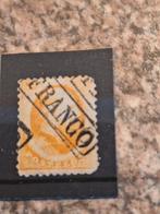 Nederland 15 ct orange ned nr 6, Verzenden, Gestempeld