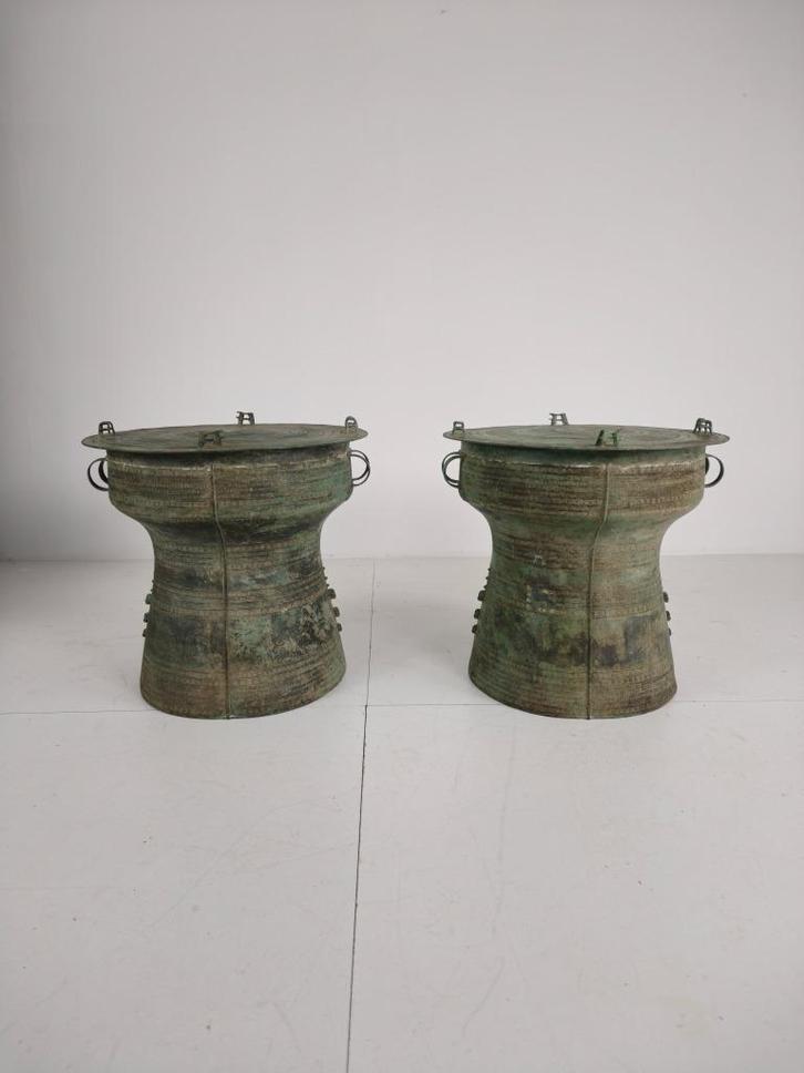 Grote Zuidoost-Aziatische bronzen regendrum (los te koop), Antiek en Kunst, Antiek | Meubels | Tafels, Ophalen