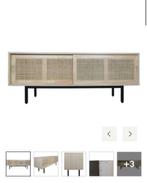 TV Meubel Daaf Webbing 140cm, Ophalen, 100 tot 150 cm, Zo goed als nieuw, Glas