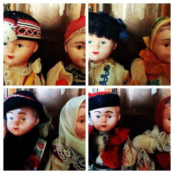 Klederdracht poppen Lidova Tvorba Tjechie Slovakije Moravië beschikbaar voor biedingen