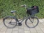 Matzwarte omafiets met voorrek, Ophalen, Versnellingen, Cumberland, 53 tot 56 cm