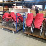 Ahrend hufterproof stapelstoelen schoolstoelen rood stapelba, Huis en Inrichting, Ophalen, Gebruikt, Kunststof, Vijf, Zes of meer stoelen
