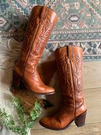 Tony Mora retro boots blokhak 40 hoge cowboylaarzen flower, Hoge laarzen, -, Ophalen of Verzenden, Zo goed als nieuw