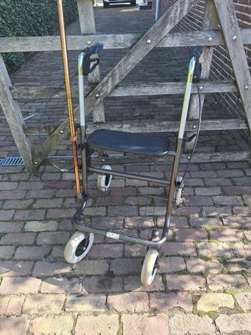 rollator met wandelstok beschikbaar voor biedingen