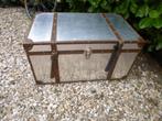 metalen koffer met leer  60x40 x 33cm Lxbxh, Sieraden, Tassen en Uiterlijk, Koffers, Slot, Ophalen of Verzenden, Zo goed als nieuw