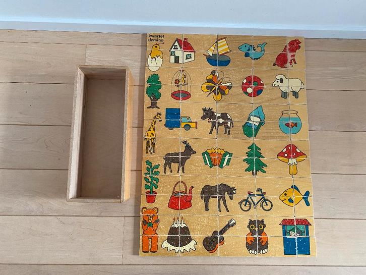 Rolf helften domino, Kinderen en Baby's, Speelgoed | Houten speelgoed, Gebruikt, Ophalen of Verzenden