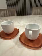 Nespresso Koffie Set - Kopjes & Schotels, Huis en Inrichting, Keuken | Servies, Ophalen, Keramiek, Zo goed als nieuw, Effen