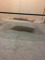 Perplex / glas  salontafel, Ophalen, Minder dan 45 cm, Gebruikt, Glas