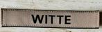 Korps Mariniers Naamlint WITTE, Verzenden, Marine, Nederland, Embleem of Badge