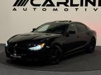 Maserati Ghibli 3.0 S Q4 SCHUIFDAK MEMORY NAVI LEDER GARANTI, Auto's, Maserati, Automaat, Gebruikt, Zwart, Vierwielaandrijving