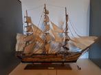 Mooi model van een houten schip, Hobby en Vrije tijd, Modelbouw | Boten en Schepen, Ophalen, Gebruikt, 1:50 tot 1:200, Overige merken