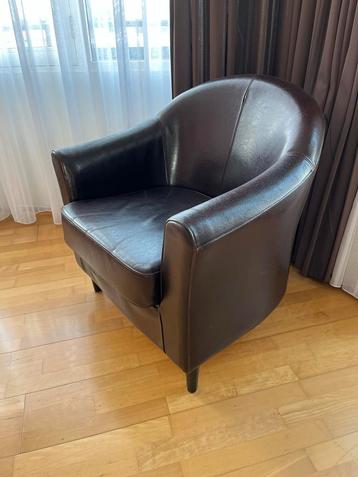 Leren Fauteuil - Vintage Stijl - stoel