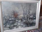 Mooi  Winters Schilderij, Antiek en Kunst, Ophalen of Verzenden