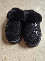 Patty Brard Sloffen Panterprint Zwart - Maat 38/39, Zwart, Ophalen of Verzenden, Zo goed als nieuw, Pantoffels of Sloffen