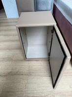 ️ OPRUIMING |  Beige Nachtkastje met Ruitstiksel | OP=OP, Verzenden, Nieuw, 45 tot 65 cm, Minder dan 55 cm