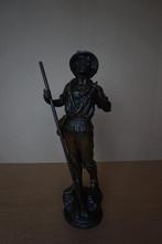 Beeld Man met pijp en stok, Antiek en Kunst, Kunst | Beelden en Houtsnijwerken, Ophalen of Verzenden