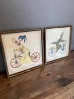 Vintage Lemet Bicycle Parts - set fietsafdrukken - Hogenkamp, Antiek en Kunst, Ophalen of Verzenden
