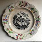 Bord majolica W. Smith & Co Queens Ware Stockton 1825 - 1855, Antiek en Kunst, Antiek | Keramiek en Aardewerk, Ophalen of Verzenden