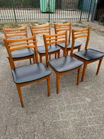 Vintage jaren 60 scandinavische eetkamerstoelen, Huis en Inrichting, Stoelen, Ophalen of Verzenden, Zo goed als nieuw