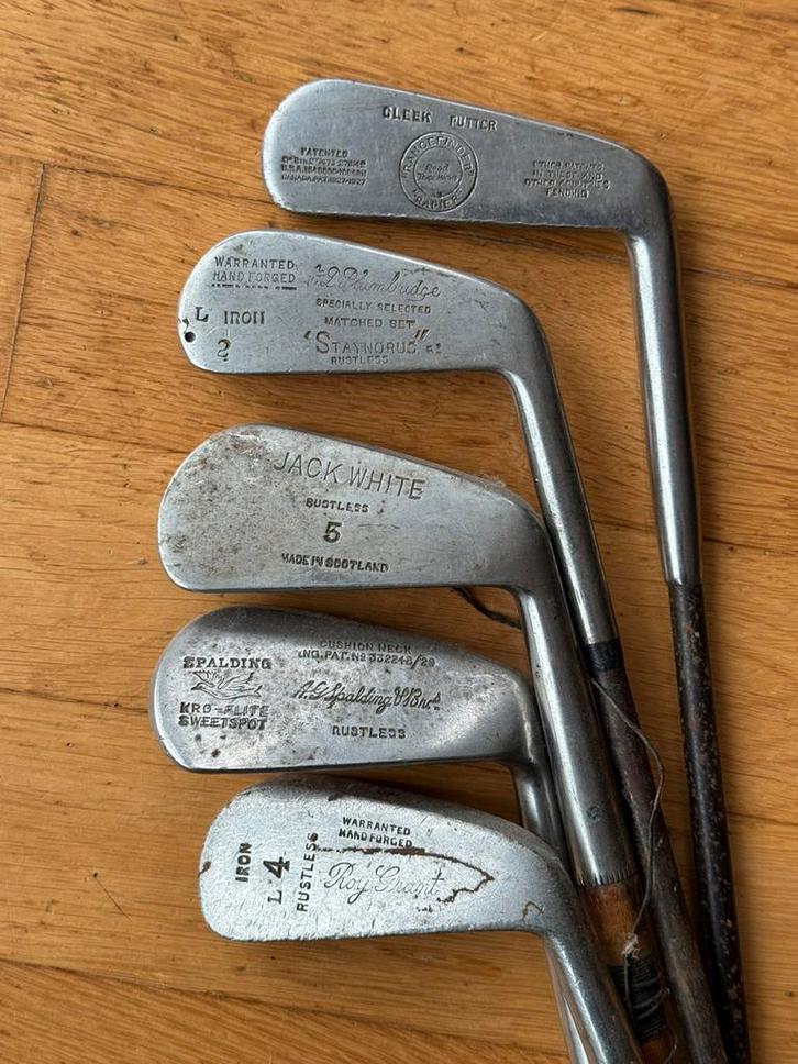 Antieke Golfset - Slazenger Tas & Royal Aberdeen, Verzamelen, Sportartikelen en Voetbal, Gebruikt, Ophalen