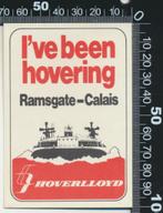 Sticker: Hoverlloyd - Ramsgate - Calais, Ophalen of Verzenden, Zo goed als nieuw, Bedrijf of Vereniging