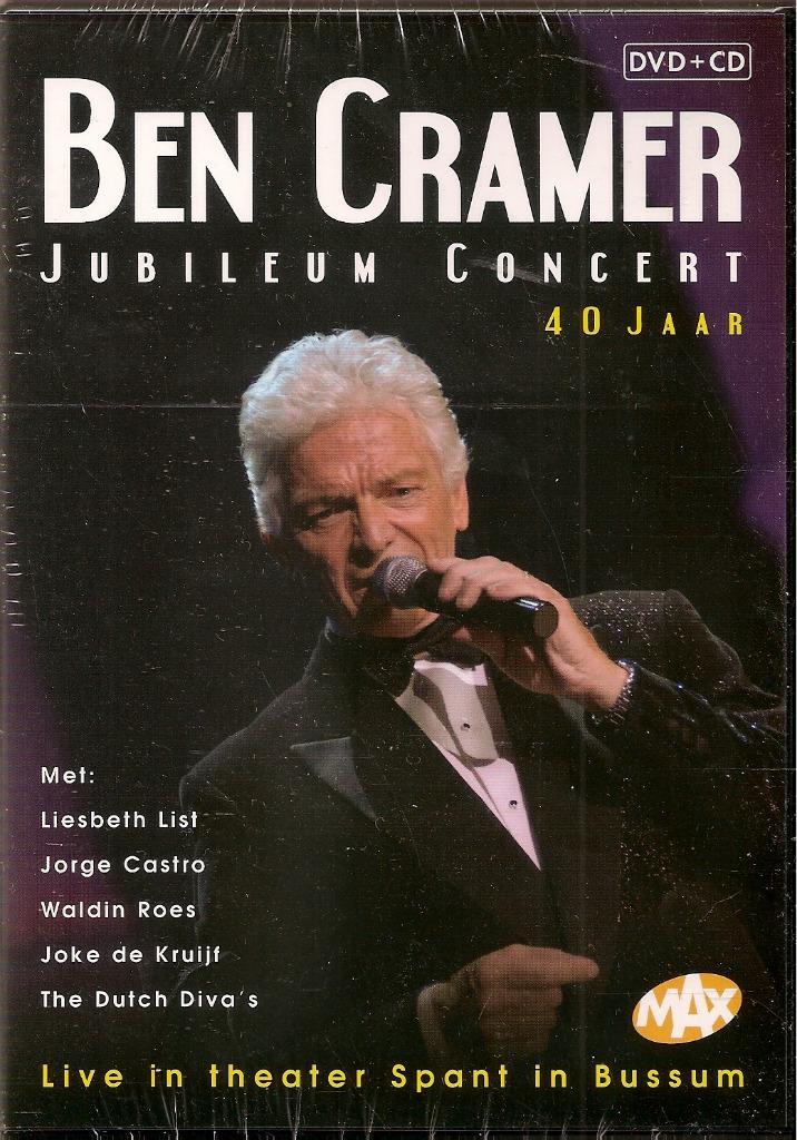 Ben Cramer - Jubileum concert, 40 jaar ( cd & dvd ), Cd's en Dvd's, Dvd's | Muziek en Concerten, Nieuw in verpakking, Muziek en Concerten