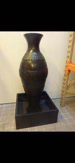 Tuin fontein vaas zwart 60x60x120cm, Ophalen, Fontein, Onbekend, Nieuw