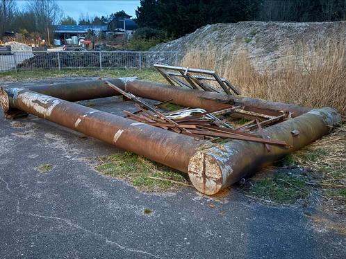 Stalen drijvers pronton buizen frame, Watersport en Boten, Overige Watersport en Boten, Gebruikt, Ophalen