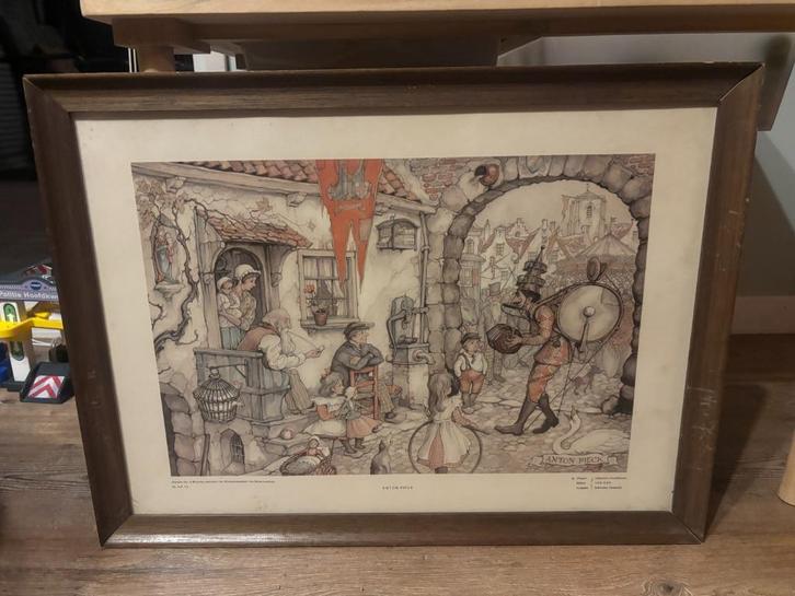 Efteling Anton Pieck - The Street Musicians, Antiek en Kunst, Kunst | Overige Kunst, Ophalen of Verzenden