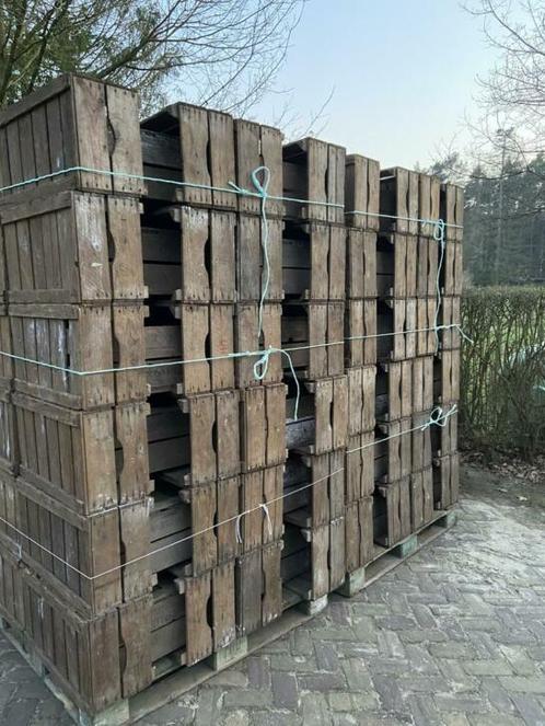 Veilingkisten / fruitkisten / appelkisten van hout te koop., Tuin en Terras, Tuinwanddecoratie, Gebruikt, Ophalen