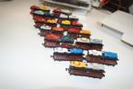 autowagons van fleischmann en minitrix 13 stuks, Overige merken, Gebruikt, Locomotief, Gelijkstroom of Wisselstroom