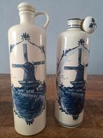 2 x delfts blauw kruiken, flessen. Bols graanjenever (nog vo, Antiek en Kunst, Ophalen of Verzenden