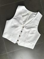 Gilet linnen dames M/L 38/40 wit H&M feest tops kostuum izg, Maat 38/40 (M), H&M, Wit, Ophalen of Verzenden