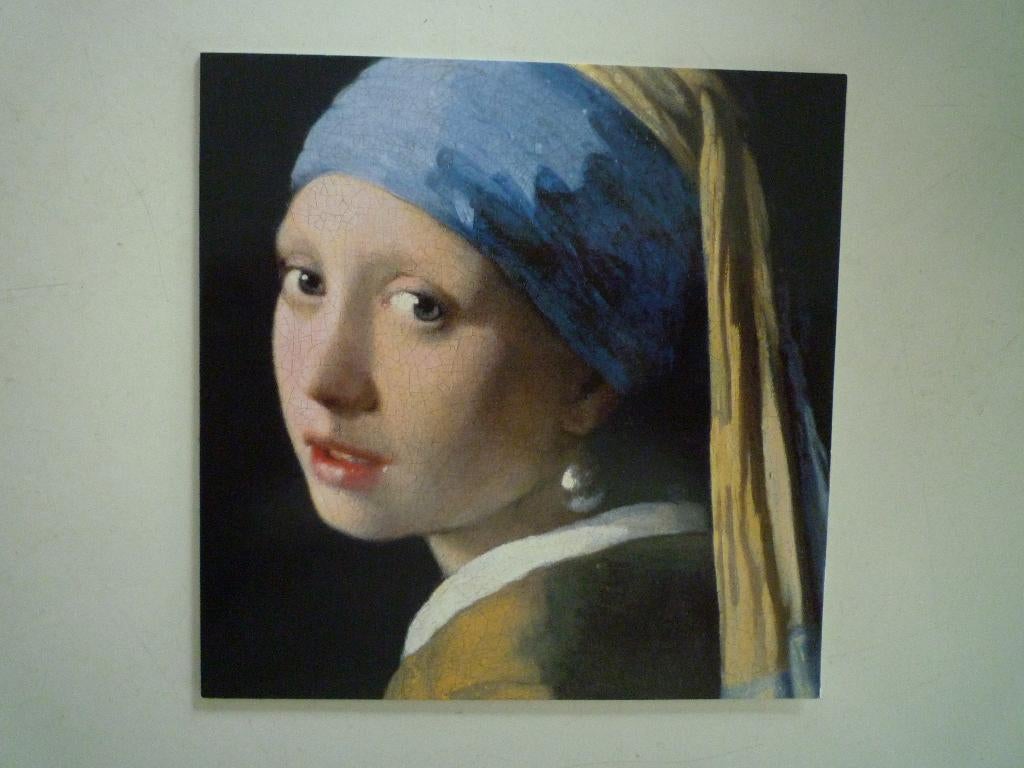 Kunstkaart Johannes Vermeer meisje met de parel, Verzamelen, Ansichtkaarten | Themakaarten, Ophalen of Verzenden, 1980 tot heden