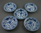 5x porseleinen bordjes Kang Xi; Ø 13cm, Verzenden