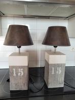 Lampen hout, Huis en Inrichting, Lampen | Tafellampen, Ophalen, Hout, Minder dan 50 cm
