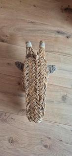 Rieten giraffe hoofd, Ophalen, Zo goed als nieuw, Wanddecoratie