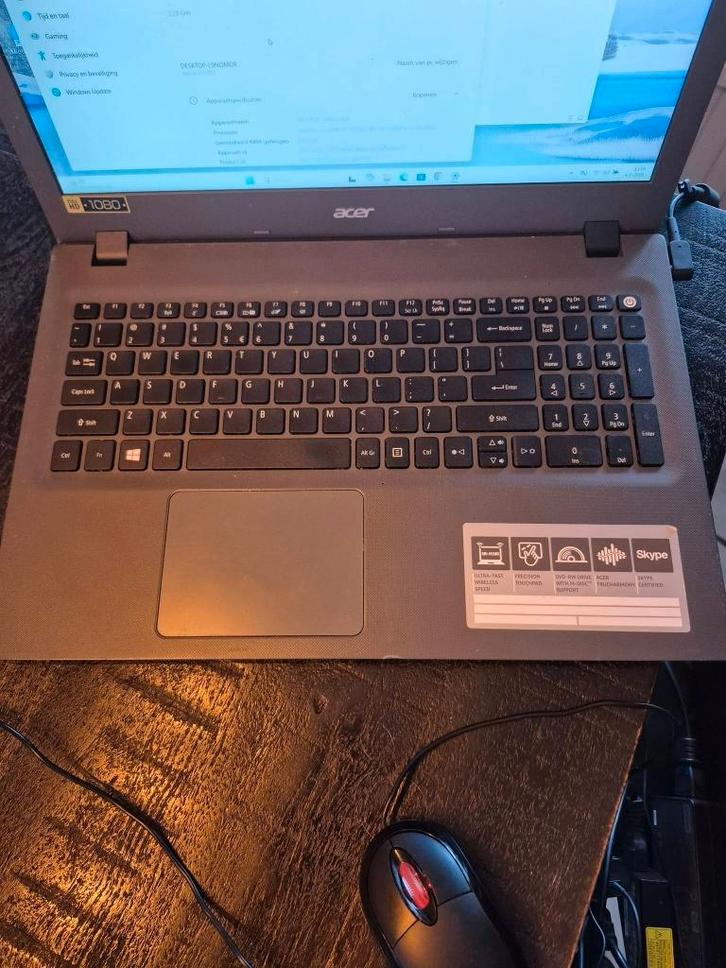 Acer Aspire E5 i5 8gb 238GB SSD FULL HD, Computers en Software, Windows Laptops, Gebruikt, 15 inch, SSD, 2 tot 3 Ghz, 8 GB, Qwerty