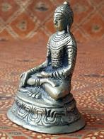Mooi zwaar antiek Oosters brons beeldje van Boeddha 8,5 cm., Ophalen of Verzenden