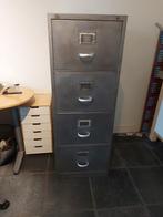 Stalen Gispen ladekast / archiefkast, blank metaal, Huis en Inrichting, Kasten | Ladekasten, Ophalen, Gebruikt, 100 tot 150 cm