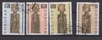 Føroyar; Kerkbanken, Michel 387-390, gebruikt., Verzenden, Denemarken, Gestempeld