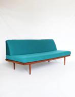 Vintage Minerva daybed 3 zits bank Kvadrat stof Deens design, Ophalen, Bestaat niet meer, 150 tot 200 cm, Driepersoons