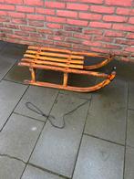 Houten slee, Ophalen, Gebruikt, Hout