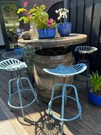 wijnvat eiken, Tuin en Terras, Ophalen, Gebruikt, Rond, Hout