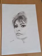 Portrettekening Sophia Loren, Ophalen of Verzenden