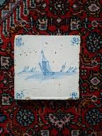 Antieke Delftsblauwe Tegel - Zeilschip 17e Eeuw, Antiek en Kunst, Ophalen of Verzenden