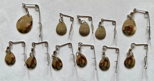 11 Mini Jig Spinners Mister Twister, Sieraden, Tassen en Uiterlijk, Oorbellen, Zo goed als nieuw, Overige materialen, Zilver, Ophalen